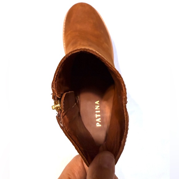 Patina Portland Leather Goods Women Canyon Brown Ankle Boots Size 9 - Picture 6 of 9